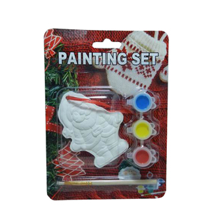 Noël bricolage impression artisanat pour enfant bricolage ornements de noël enfants arts artisanat couleur dessin céramique bricolage jouet peinture ensemble - Product Image 6