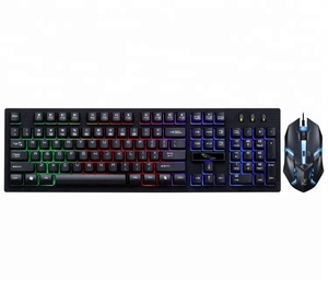 <span class=keywords><strong>Tastiera</strong></span> <span class=keywords><strong>e</strong></span> <span class=keywords><strong>Mouse</strong></span> da Gaming Cablati, 104 Tasti, Retroilluminazione LED, USB, 1600 DPI, Set Combinato - Product Image 2