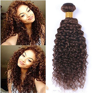 New Arrival Unprocessed Virgin Human Chocolate Color <strong>Hair</strong> <strong>Extensions</strong> Kinky Curly Human <strong>Hair</strong> Bundles <strong>for</strong> <strong>Sale</strong> - Product Image 4