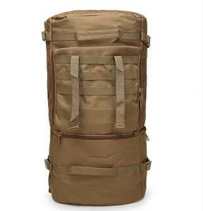 चेनहाओ 60L मल्टी-फंक्शनल मोल टैक्टिकल बैकपैक पैक आउटडोर हाइकिंग ट्रैवल एडजस्टेबल रूकसैक लगेज बैग रेन कवर के साथ
