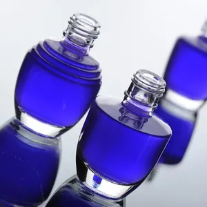 Kunden spezifische Form akzeptieren 6ml 8ml 10ml klares Glas Nagellack flasche mit Bürsten verschluss