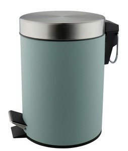 Bote de basura interior revestido de goma del compartimiento de basura del color de la moda del hogar y del jardín - Product Image 1