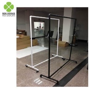 Tầng Thường Vụ Có Thể Điều Chỉnh Kim Loại Cán Ống Quần Áo Rack Hiển Thị - Product Image 4