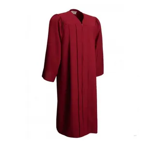 Afstuderen Unisex Gown Hoed Choir Zwart Gewaad Clergy Kostuum