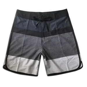 Shorts de natação para homens, 4 vias de esticar, bermuda de prancha de surf