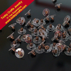 스터드 후크 귀걸이 스토퍼 용 12x7mm 최고 품질의 골동품 구리 및 청동 도금 DIY 보석 발견 부품 액세서리 - Product Image 3