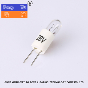 T1 3/4 Bi-Pin 5.7x16mm 12V60mA,6.5V40mA計器インジケータ電球 - Product Image 5