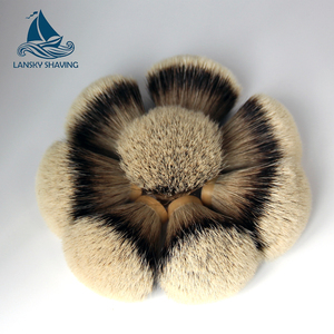 Làm Bằng Tay Silvertips Lửng Fan <span class=keywords><strong>T</strong></span>óc Cạo Cọ Knots Bán <span class=keywords><strong>S</strong></span>ỉ - Product Image 3