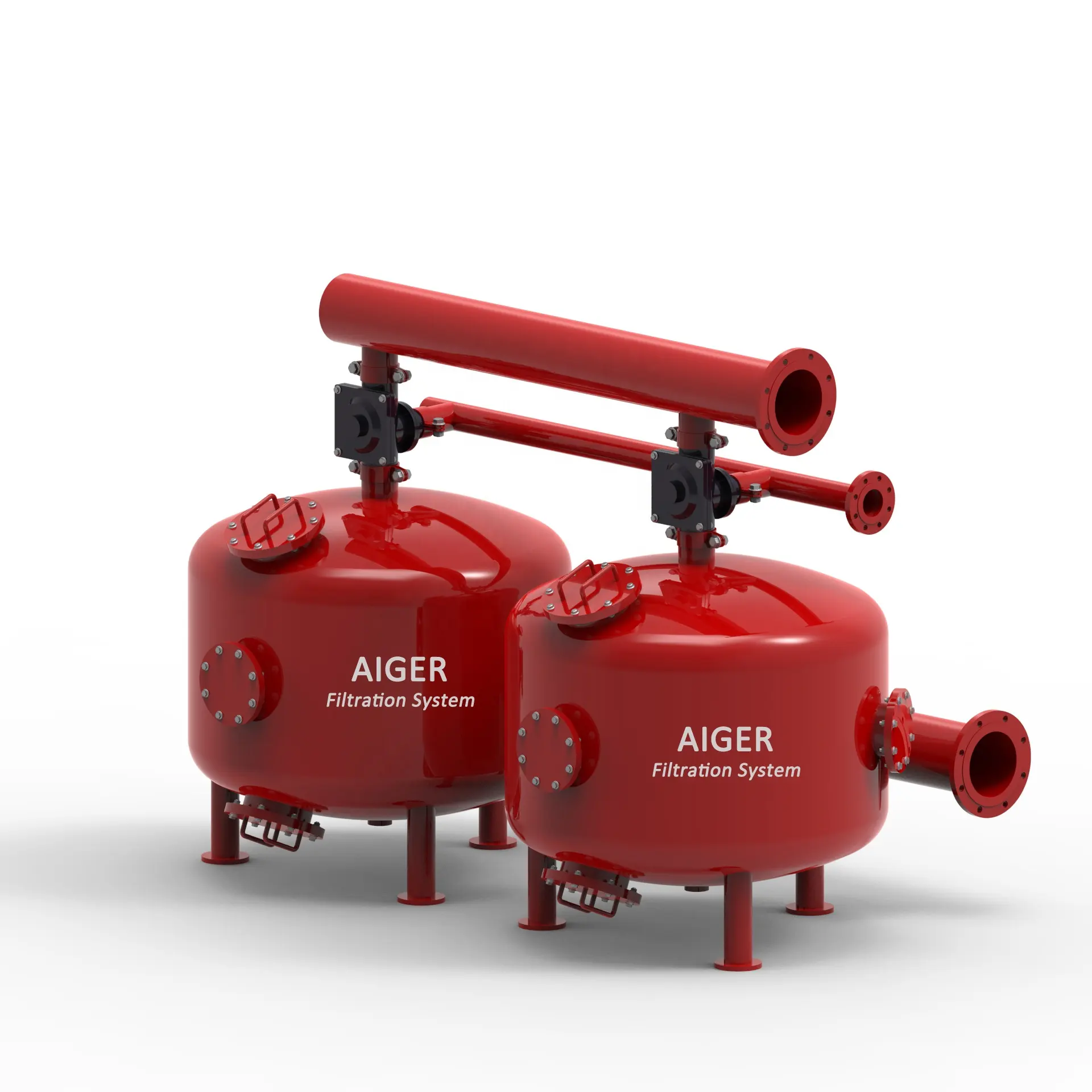 AIGER पर्यावरण औद्योगिक अपशिष्ट जल उपचार उपकरण रेत फिल्टर