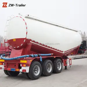 High Loading Capacity 3 Axles 40cbm 45ton 60ton Cement Bulk Tanker Fly Ash Silo Trailer For Sale
