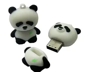 2 Gb 4 Gb 8 Gb 16 Gb 熊猫形状 Usb 2.0 闪存驱动器花式硅盖