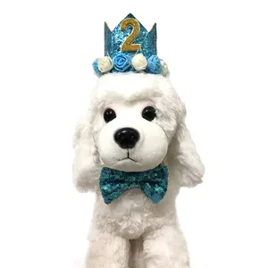 Populaire en mode stijl Award Badge party cap Kroon Hond Verjaardag Hoed Gelukkige Verjaardag hond hoed