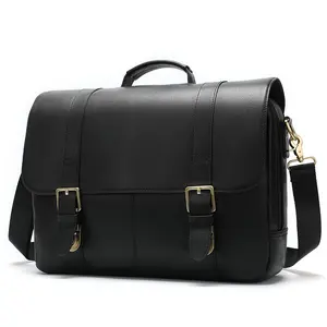 Bolsa para laptop, maleta de couro genuíno com design exclusivo de alta qualidade para laptop 8580
