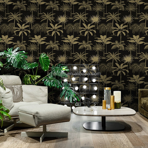 Sud-est Asiatico Stile Albero di Palma e di Cocco Albero Modello di Casa Decorazione <span class=keywords><strong>Carta</strong></span> Da <span class=keywords><strong>Parati</strong></span> - Product Image 1