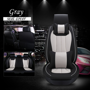 Commercio all'ingrosso Nero di Colore Rosso Set Completo di Copertura di Sede Dell'automobile Universale 5D Circondato di Lusso Impermeabile di Cuoio Dell'unità di elaborazione e di Seta Seggiolino Auto cuscino - Product Image 3