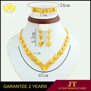 Unique à <span class=keywords><strong>la</strong></span> mode en acier inoxydable pendentif collier bijoux bracelet dubai or femelle ensemble de bijoux - Product Image 3