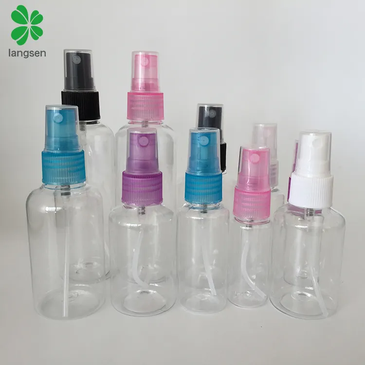 정밀한 안개 살포 펌프를 가진 빈 플라스틱 살포 병 10ml, 15ml, 20ml, 25ml, 30ml, 50ml, 60ml, 75ml, 80ml, 100ml, 150ml, 250ml