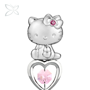 Crystocraft Japanese Character Decorated Metal Music <b>Box</b> Brilliant Cut Crystals Hello Kitty Birthday Gift - Product Image 3