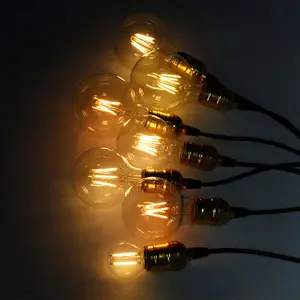 4w Led Filament Led Bulbs G80 G95 G125 LED Edison Style Bulbs E27 4W Filament Lighting Bulb