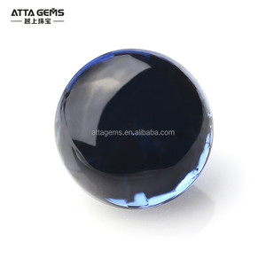 생성된 파란 사파이어 #34 실론 파란 사파이어 강옥 타원형 경쟁가격 - Product Image 5