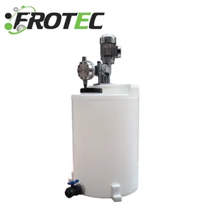 Réservoir d'eau en plastique DPE de haute qualité, 40l, dosage chimique, carré et blanc