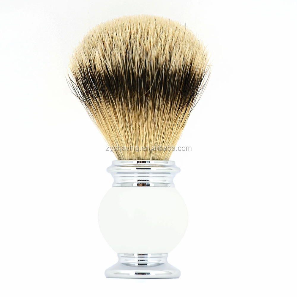 ZY Men Pure Silvertip 오소리 Hair 젖은 이발사 면도 Brush