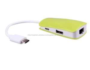 <span class=keywords><strong>Usb</strong></span> 3.1 tipo C a Ethernet más <span class=keywords><strong>Micro</strong></span> <span class=keywords><strong>USB</strong></span> 2 <span class=keywords><strong>PORT</strong></span> <span class=keywords><strong>2.0</strong></span> adaptador HUB - Product Image 3
