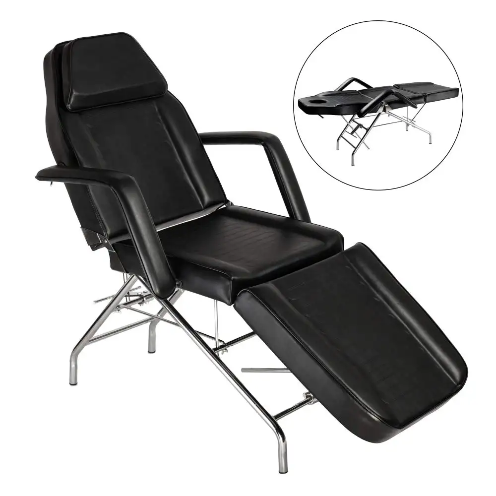 Table de Massage ajustable pour hommes et femmes, lit Facial, à cire, chaise de beauté avec accoudoir amovible, Portable