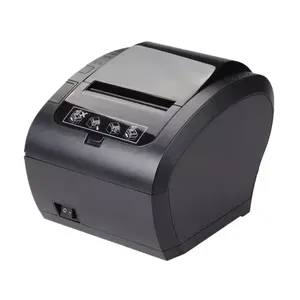 Imprimante thermique POS de bureau 80mm avec coupeur automatique Imprimante et scanners de reçus de restaurant de supermarché
