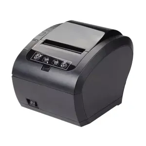 Desktop 80mm POS Thermo drucker mit Auto Cutter Supermarkt Restaurant Beleg drucker & Scanner