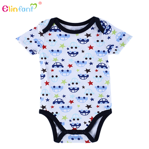 <span class=keywords><strong>Tous</strong></span> les types de haute qualité impression Animal Cartoon Pattern bébé barboteuse - Product Image 2