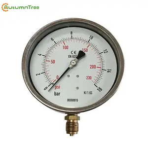 2.5" Bayonet bezel Liquid filled Pressure Gauge