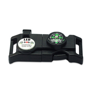 <span class=keywords><strong>Paracord</strong></span> armband gespen vuursteen aanmaakmiddel LED SOS gespen - Product Image 5