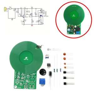 Kit detektor logam DIY, Kit elektronik DC 3V-5V 60mm, modul papan PCB Sensor non-kontak untuk detektor logam bagian elektronik