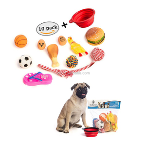 Klasik gıcırtılı evcil köpek çiğnemek oyuncak seti, renkli yavru ses oyna Pet Squeaky oyuncak - Product Image 1