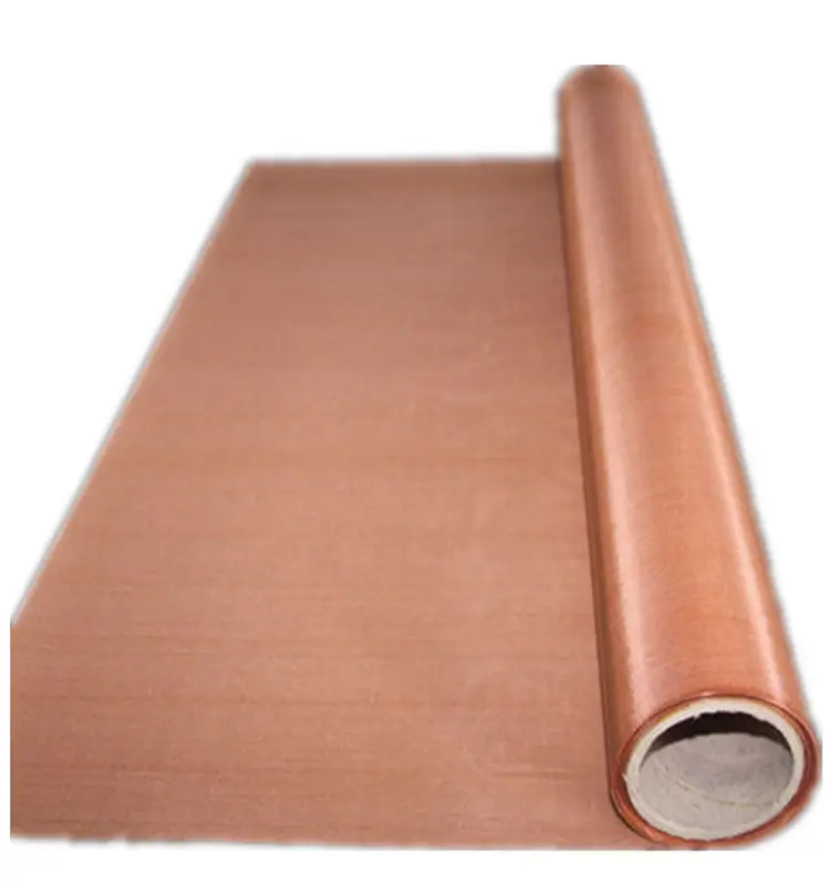 woven copper wire mesh cloth/copper metallic fabric