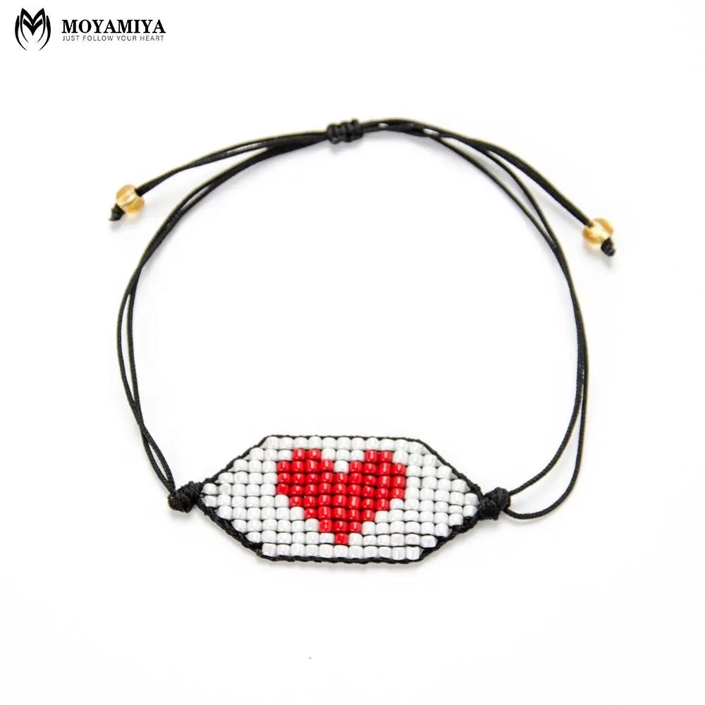 MG-B180215 Moyamiya beaded heart handmade bracelets friendship bracelets pulceras bisuteria al por mayor china