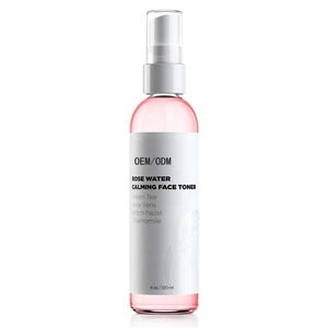 Spray de <span class=keywords><strong>agua</strong></span> de rosas orgánica de etiqueta privada, hamamelis de bruja a base de hierbas con tónico facial de aloe vera, cuidado de la piel con infusión de pétalos de rosa - Product Image 1