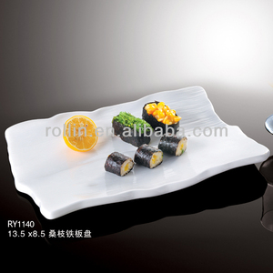 Blanco fino Rollin porcelana Placa de banquete - Product Image 1