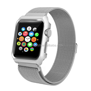 Malla de <span class=keywords><strong>acero</strong></span> inoxidable magnético pulsera de repuesto con funda protectora de Metal para <span class=keywords><strong>Apple</strong></span> <span class=keywords><strong>Watch</strong></span> Serie 3 Serie 2 serie 1 - Product Image 6