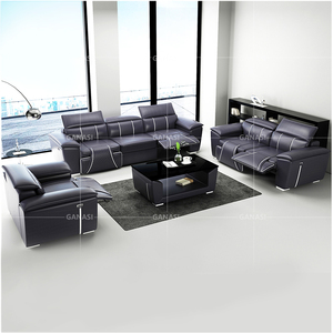 الحديثة Grey أريكة جلدية الأثاث كرسي ، أريكة جلدية تصاميم - Product Image 5