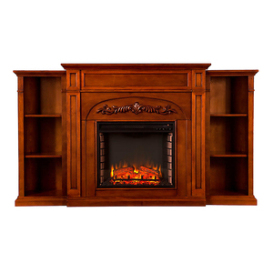 <span class=keywords><strong>Chimenea</strong></span> Eléctrica Grande con <span class=keywords><strong>Calefactor</strong></span>, para <span class=keywords><strong>Chimenea</strong></span>, Acabado en Nogal Pulido - Product Image 3