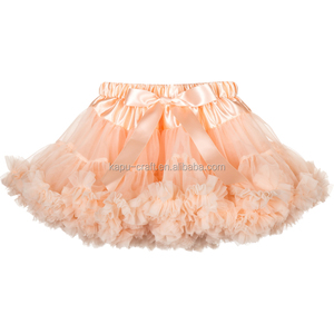 Gonna in Tulle Marrone di Alta Qualità per Danza Classica, Minigonna <span class=keywords><strong>Tutu</strong></span> per Bambine - Product Image 5