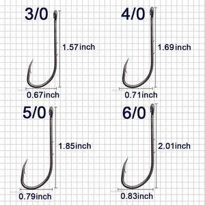 100 cái/túi 92247 <span class=keywords><strong>baitholder</strong></span> mồi móc bù đắp dài thép gai Shank thép carbon cao Móc Câu Cá - Product Image 5