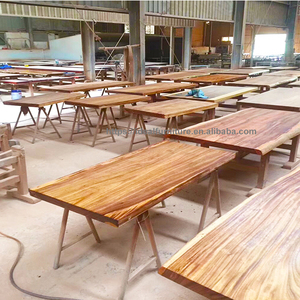 Đồ Nội Thất Phòng Ăn Nhà Hàng Tấm Gỗ Óc Chó Bàn Ăn Nhà Hàng Bằng Gỗ Nguyên Khối - Product Image 2