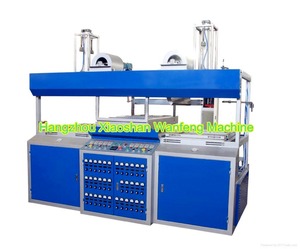 Due stazione di lavoro Semi Automatica di plastica vuoto che forma macchina - Product Image 5