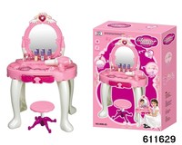 Coiffeuse tendance pour filles, ensemble avec musique et capteur de lumière, miroir, table de maquillage