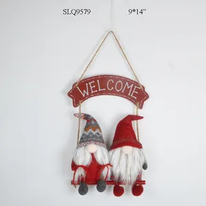 Christmas Santa Claus Extendable Stuffed Gnome Xmas Ornament Wholesale Price