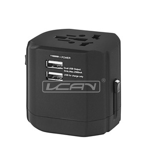 2016 Nuevo Llegado en 1 UK/EURO/EE.UU./AUS 2.5A Adaptador de Viaje Universal - Product Image 2