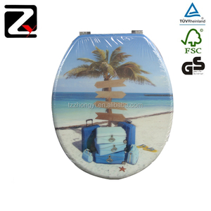 <span class=keywords><strong>Copriwater</strong></span> Decorativo Moderno su Misura con Chiusura Rallentata e Alta Durezza - Product Image 1